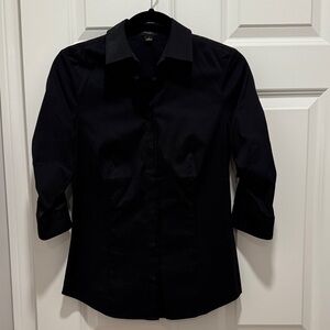Ann Taylor Factory 1/2 Sleeve Button Down Shirt